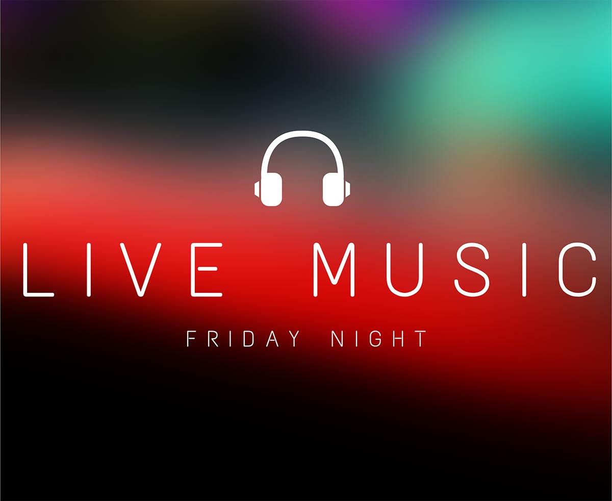 Friday night live music banner