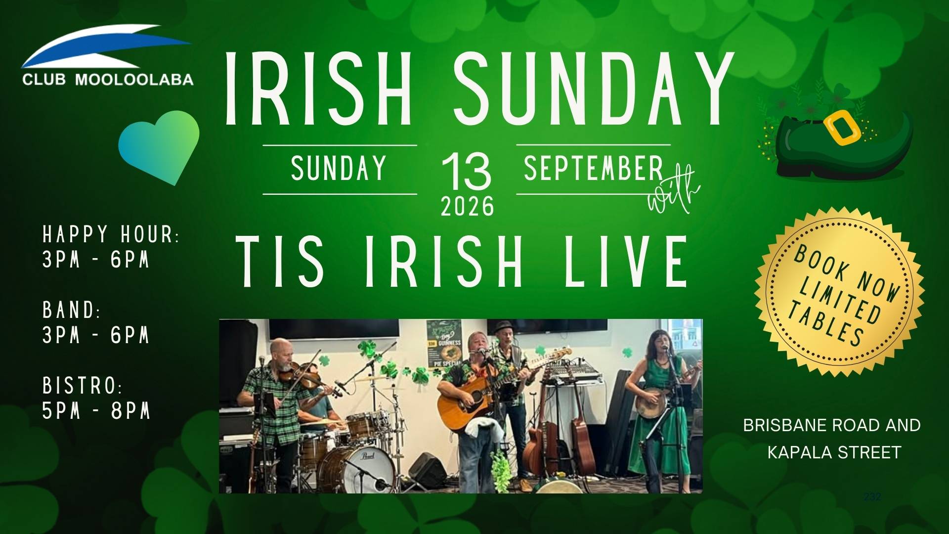 Irish Sunday TIS 13 Sep TIS Irish Live September