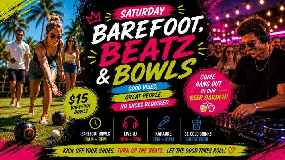 Barefoot bowls