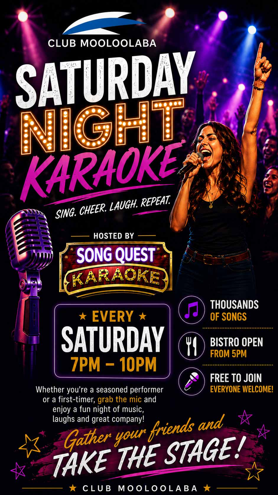 Saturday night karaoke