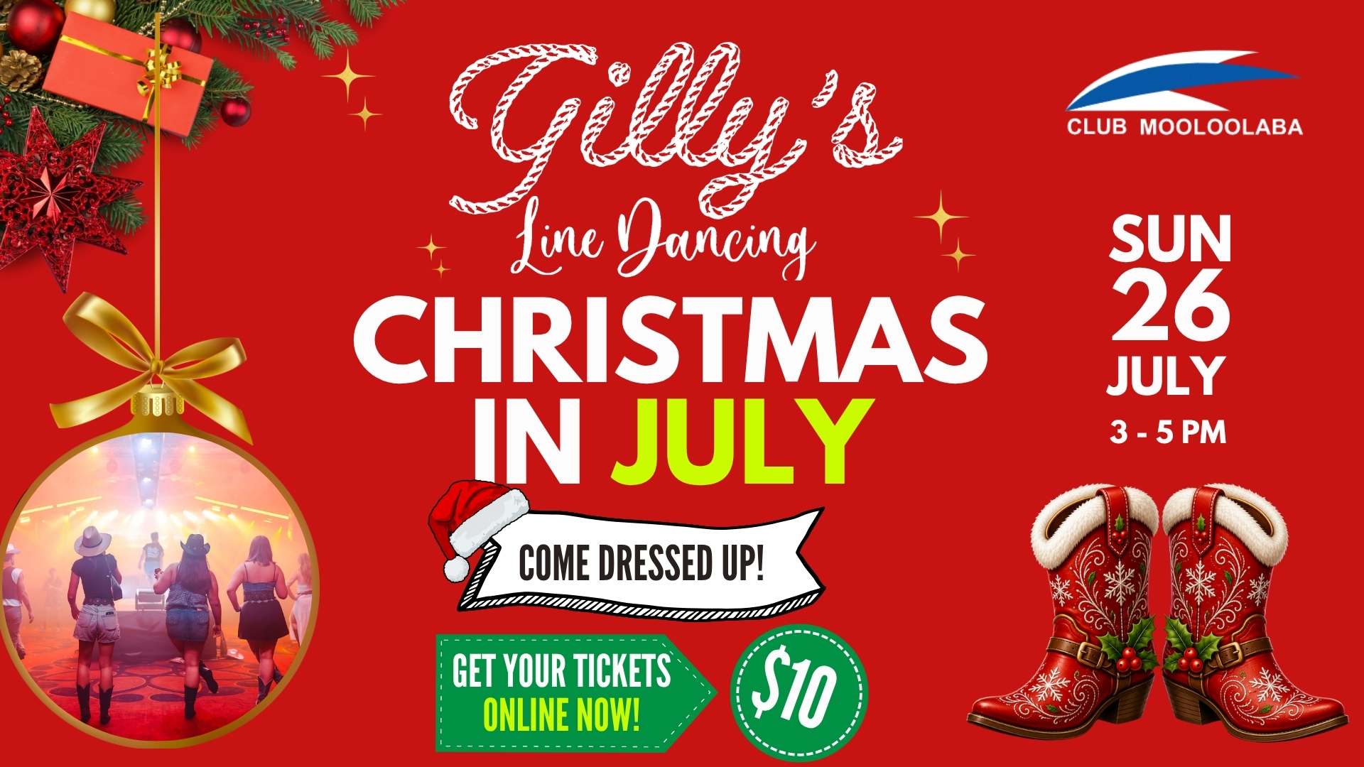 christmas in july line dancing web Gilly's line dancing Christmas in July