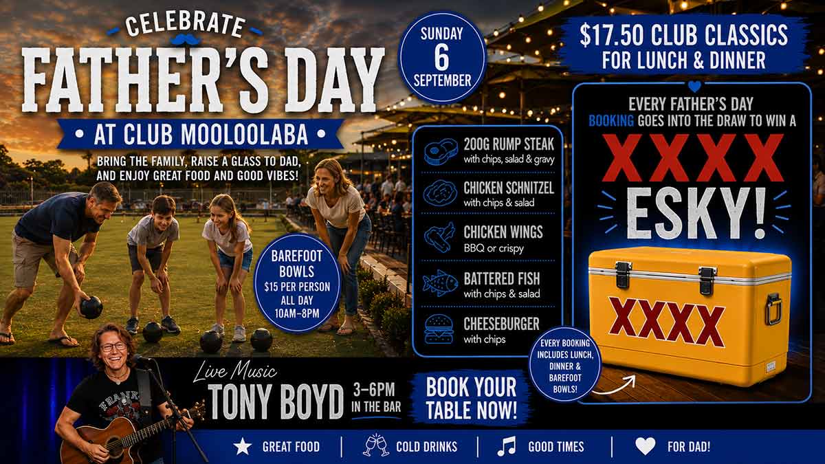 father's day at club mooloolaba