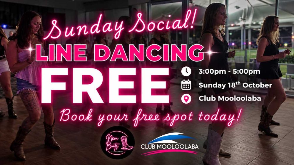 line dancing with Neon Boots